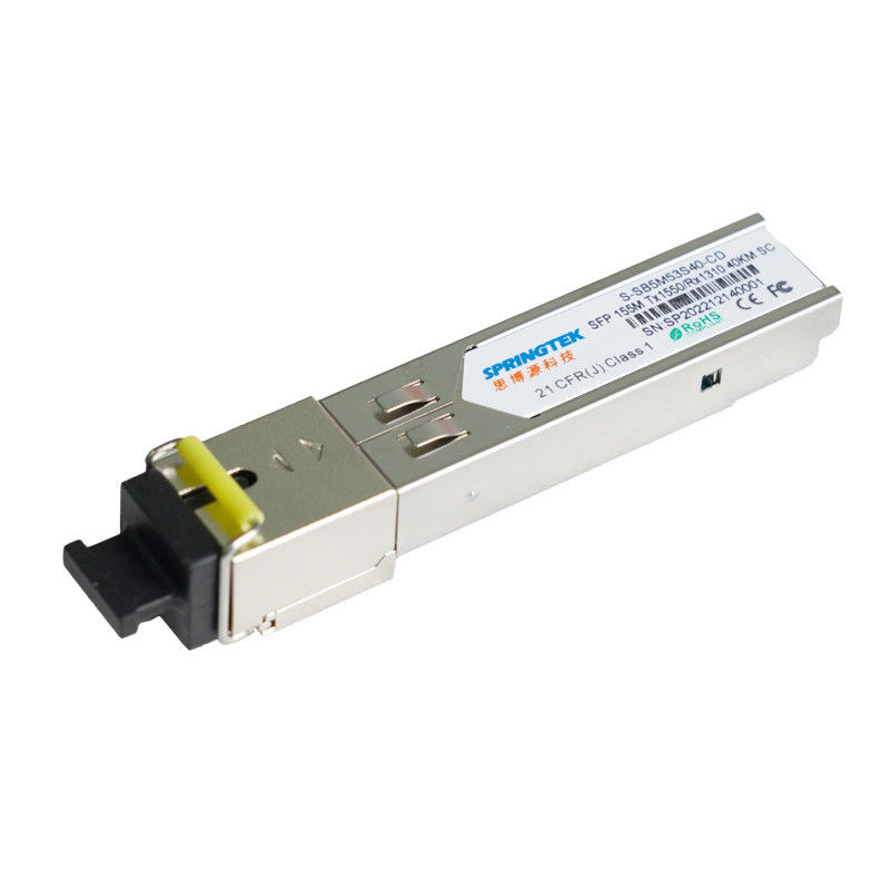 155M BIDI SFP kompatybilny moduł Cisco TX1550nm/RX1310nm 40KM SC DDM optyczny moduł nadawczo-odbiorczy