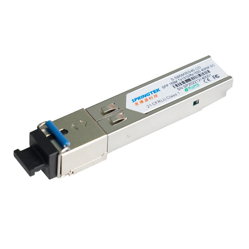 155M kompatybilny Juniper/Arista SFP BIDI 40KM moduł optyczny TX1310nm/RX1550nm SC DDM Transceiver