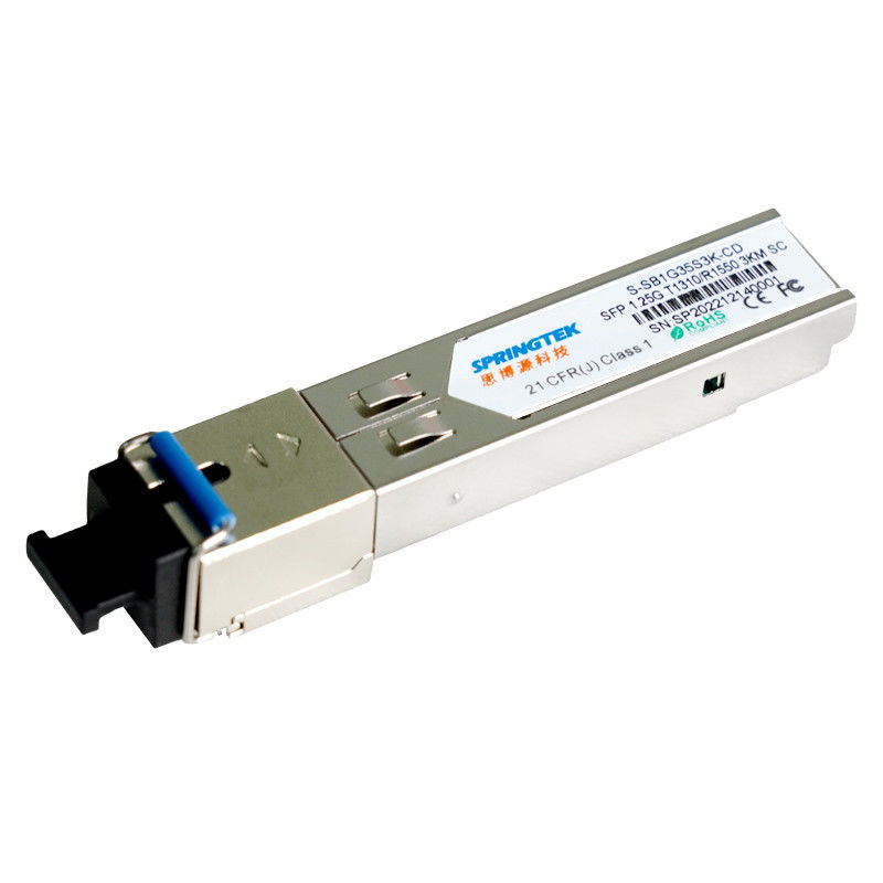 Transceiver kompatybilny z OEM 1.25G SC SFP BIDI T1310 / R1550nm z optycznym modułem nadawczo-odbiorczym DDM 3 km