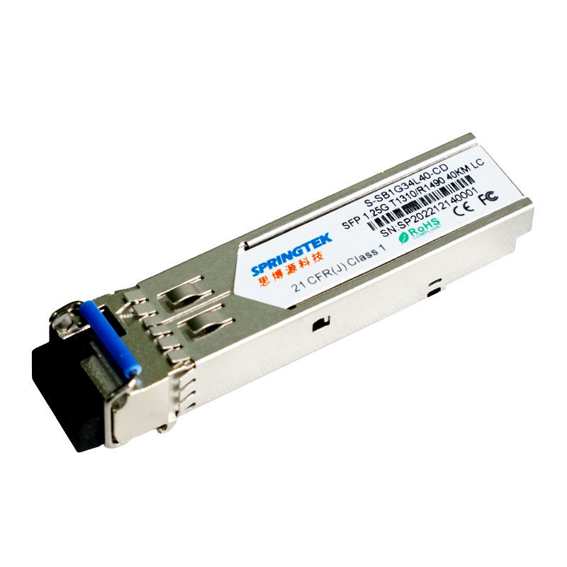 1.25G BIDI 40km Tx1310nm / TX1490nm Złącze LC SMF WDM Gbic Optyczny moduł nadawczo-odbiorczy SFP