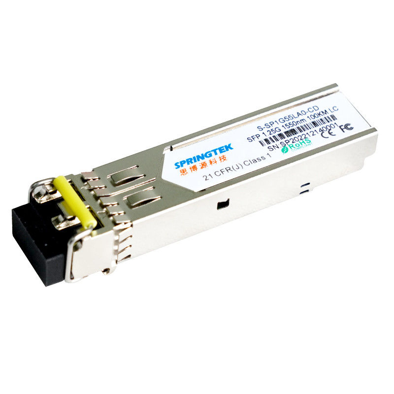 Springtek S-SP1G55LA0-CD 1.25G 1550nm LC Duplex moduł optyczny kompatybilny Cisco 100km transceivery światłowodowe