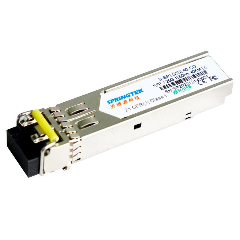 SFP 1.25G 1550nm 40km optyczny moduł nadawczo-odbiorczy LC SMF z jałowcem kompatybilnym z DDM