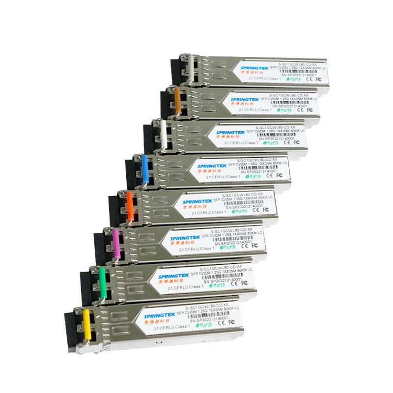 1.25G CWDM1270 ~ 1610nm Kompatybilny Transceive SFP LC ER ZR ZR + Z modułem optycznym DDM