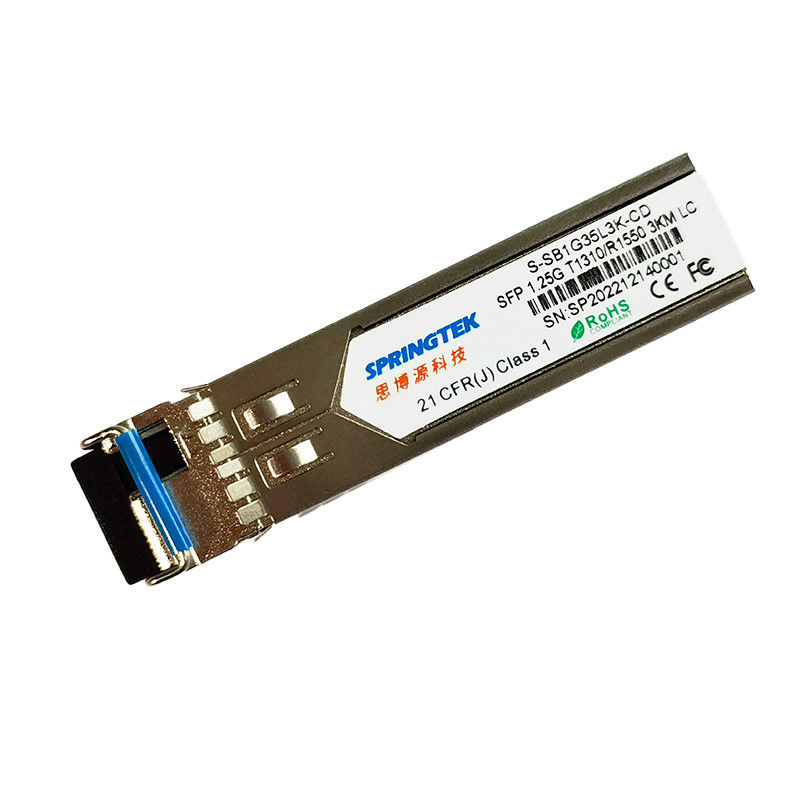1.25G SFP 3km Moduł zgodny z BIDI TX1310nm / RX1550nm LC Z optycznym modułem nadawczo-odbiorczym DDM