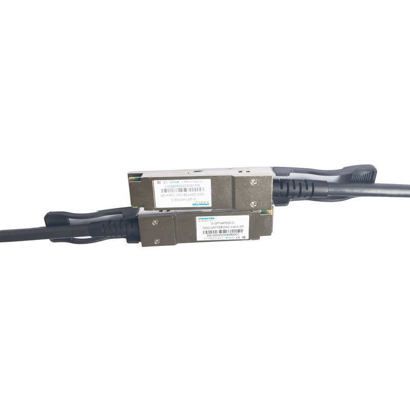 Kabel miedziany 100G z bezpośrednim podłączeniem QSFP28 do QSFP28 Kabel DAC Kompatybilny z 2M Arista Avaya Nokia