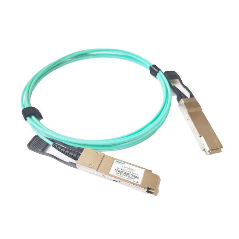 Serwerownia Ethernet Aktywny kabel optyczny 10G / 40G / QSFP28 100G AOC 1m 3m 5m 10m 15m 20m Chiński kabel optyczny