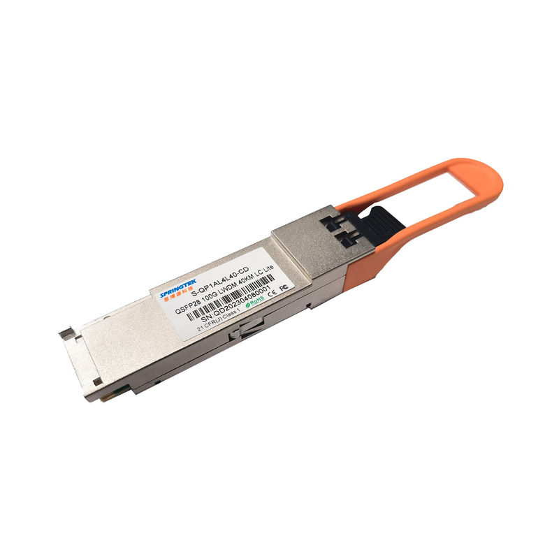 Kompatybilny nadajnik-odbiornik Cisco ER4 100G QSFP28 Lite 100 Gb / s 1294 -1310nm 40Km optyczny moduł nadawczo-odbiorczy
