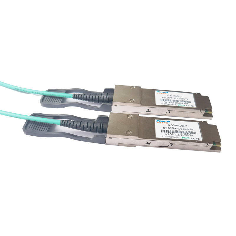 Aktywny kabel optyczny 40G QSFP+ do QSFP+ AOC Kompatybilny z 7M Arista Alcatel Avaya Nokia