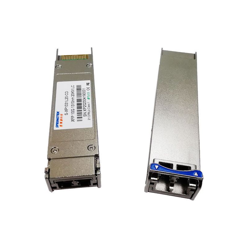 Dual Fibre Single Mode 1310nm 20km LC 10G XFP Transceiver LR kompatybilny z brokatem
